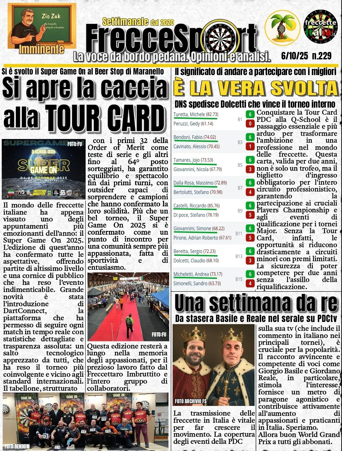 Si apre la caccia alla Tour Card